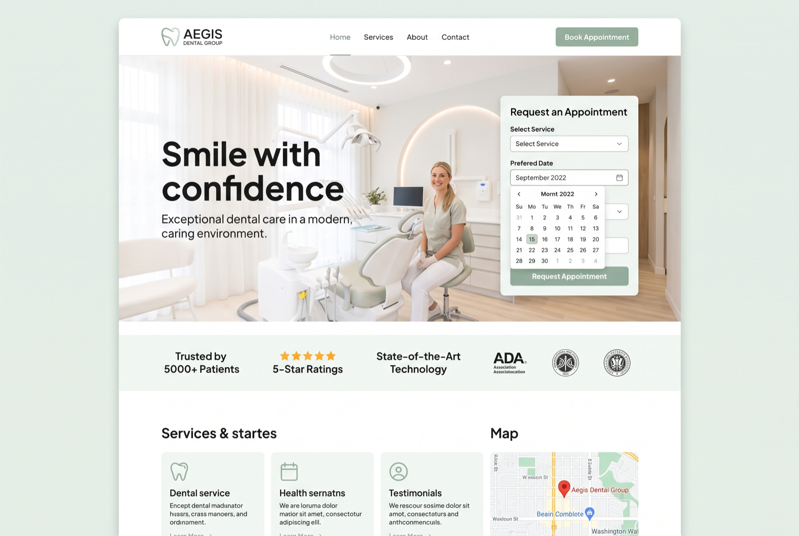 Aegis — Clinic & booking website